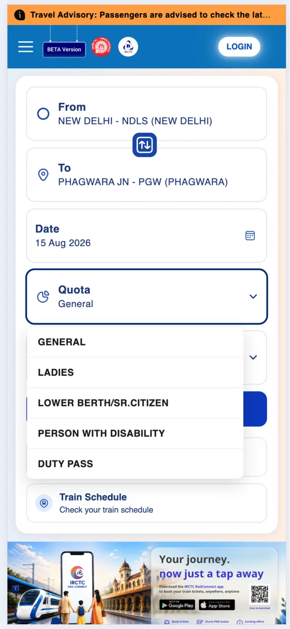 Pick your Quota. Leave it on General unless you qualify for another.